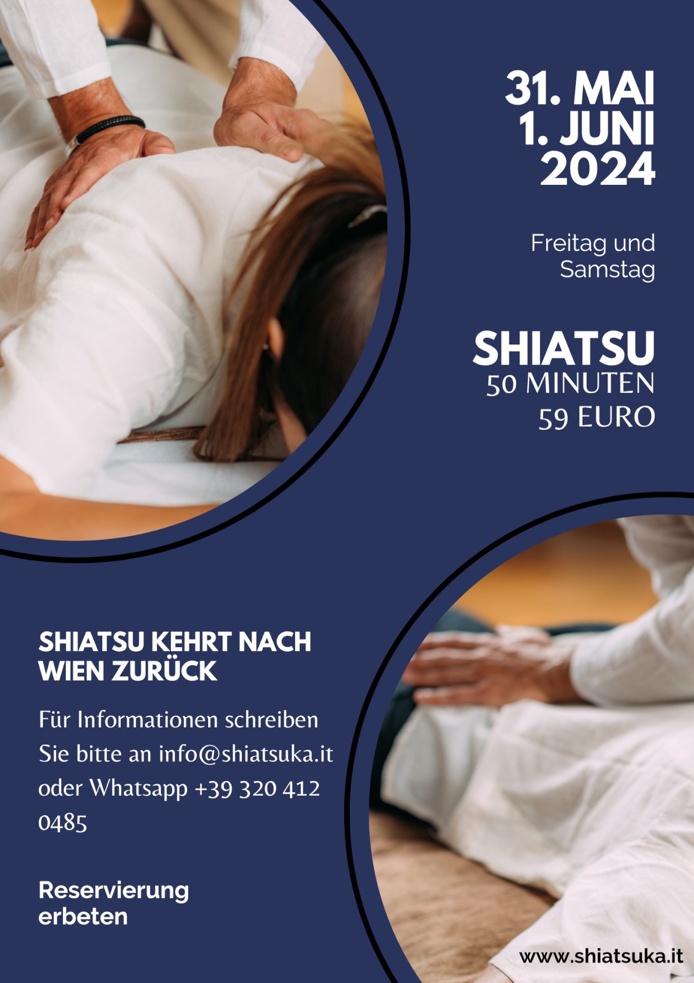 Locandina shiatsu Vienna 2024.05.31-01.06