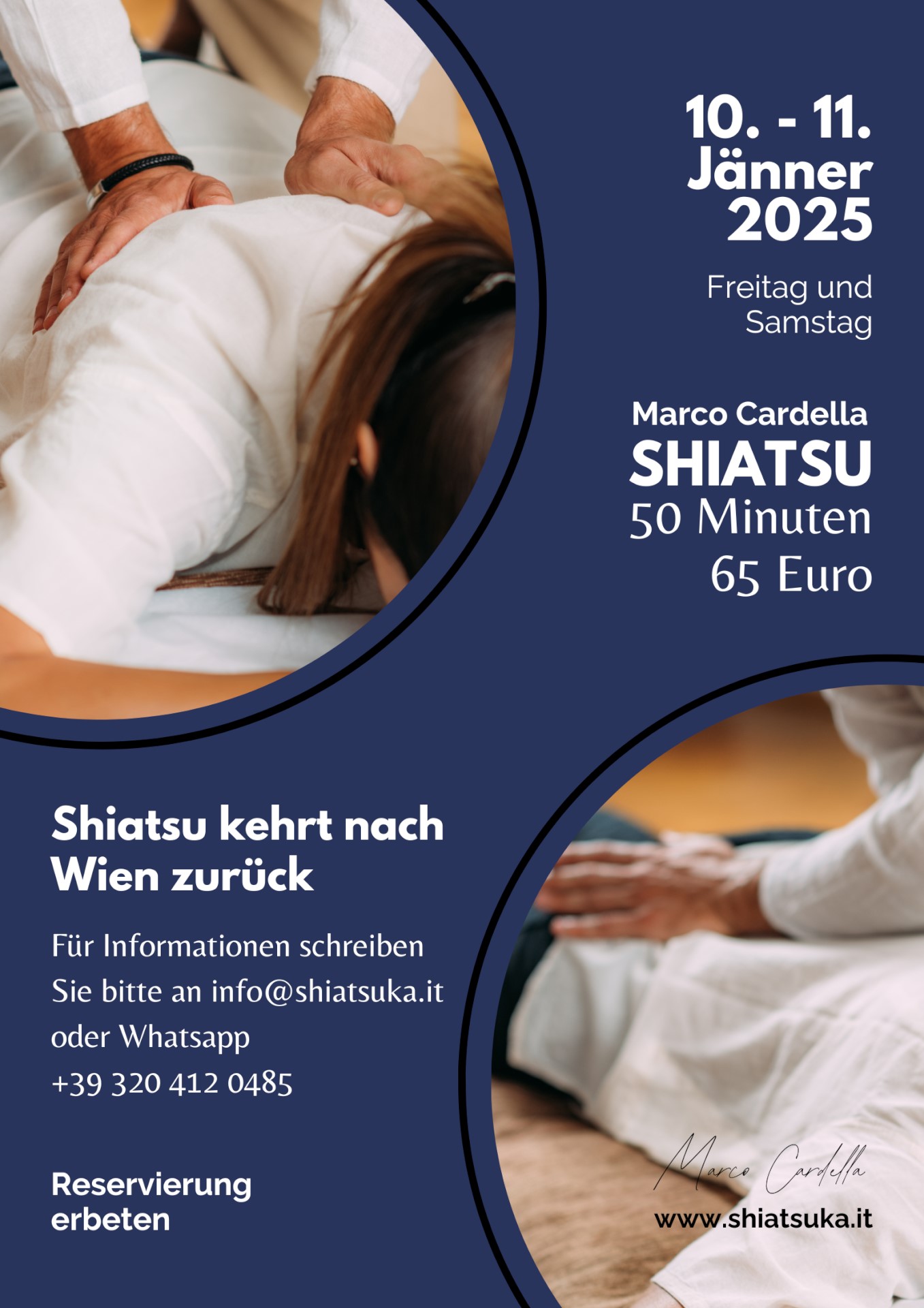 Locandina shiatsu Vienna 2025.01.10-11 new